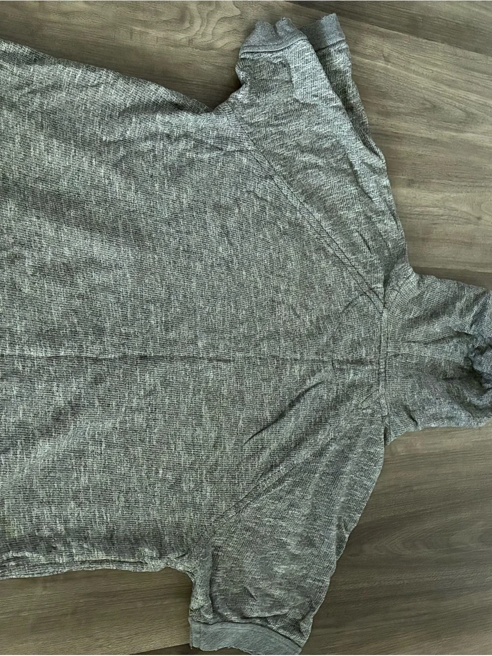 True Religion Gray Short-Sleeve Hooded Pullover